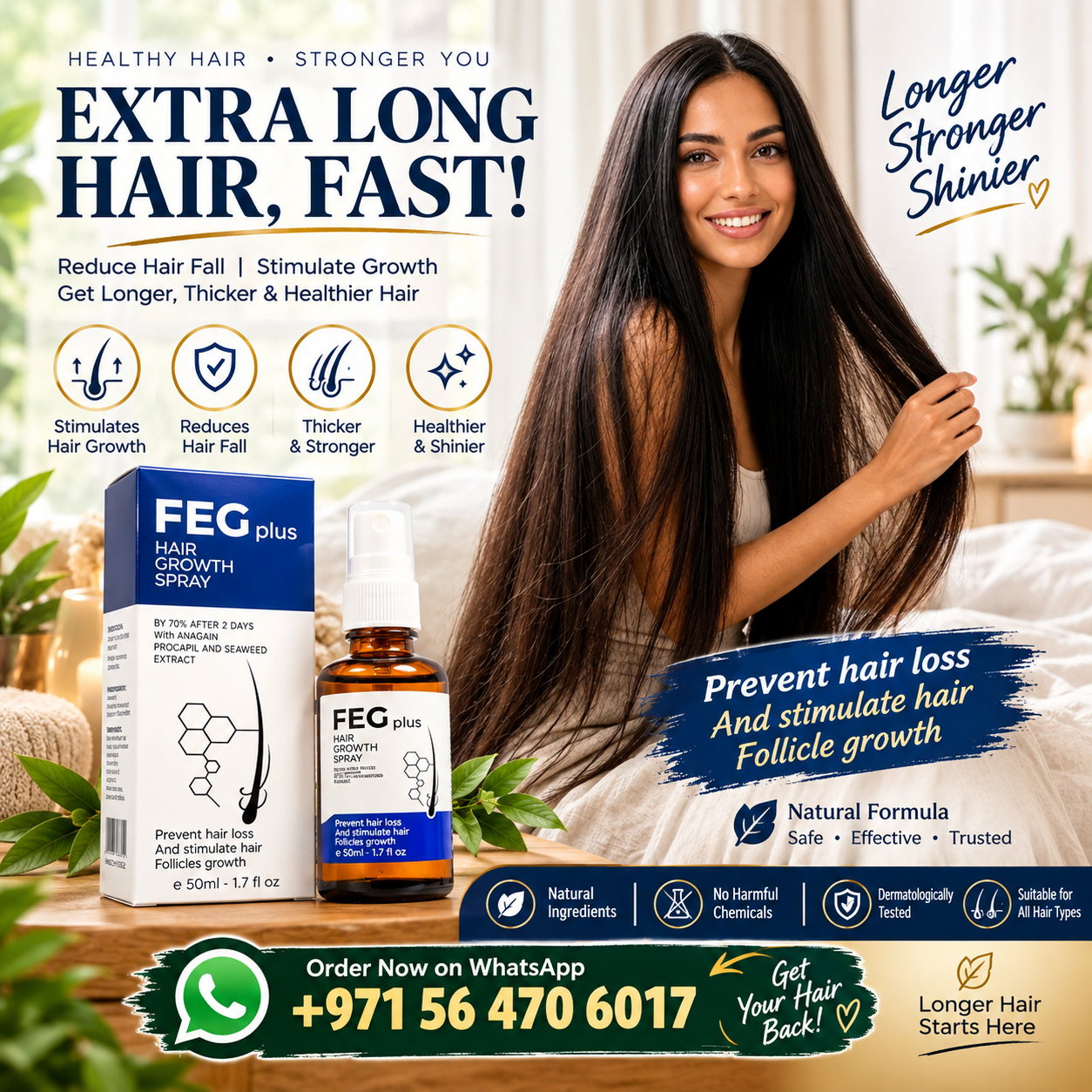 FEG Hair Spray 50ml Lowest Price FEG Hair Spray